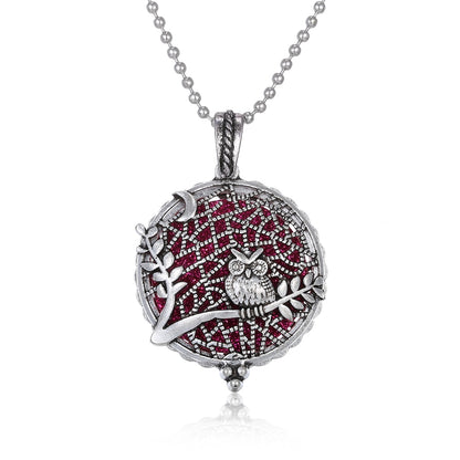 Aromatherapy Necklace Tree of Life Diffuser,Pendant Essential Oil Perfume Aroma Diffuser Necklace - Hiccupzz