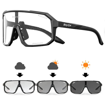 Cycling Glasses Photochromic Sunglasses for Men and Women - Hiccupzz
