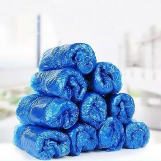 100 PCS Plastic Disposable Shoe Covers