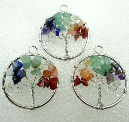 Natural Gem Stone Quartz Crystal 7 Chakras Tiger Eye - Hiccupzz