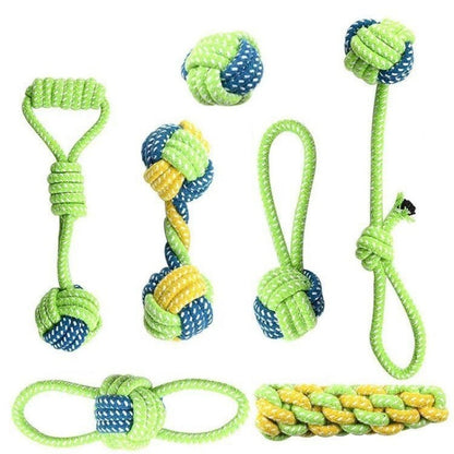 Pet Dog Toys for Large Small Dogs Toy Interactive Cotton Rope Mini Dog Toys Ball for Dogs Accessories Toothbrush Chew Puppy Toy - Hiccupzz