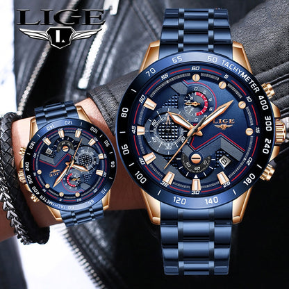 New Fashion Men's Stainless Steel Watches - Hiccupzz