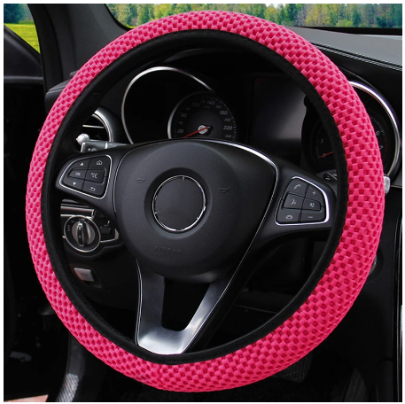 New Four seasons universal massage coarse mesh ice silk ring free elastic fashion steering wheel cover accessories