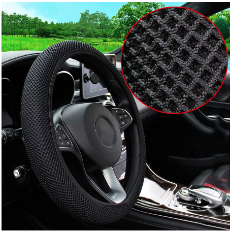 New Four seasons universal massage coarse mesh ice silk ring free elastic fashion steering wheel cover accessories