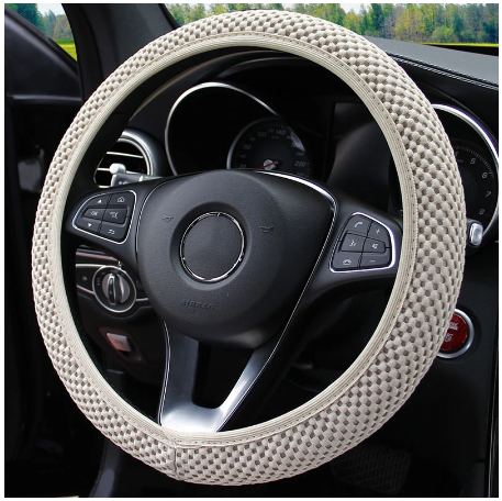 New Four seasons universal massage coarse mesh ice silk ring free elastic fashion steering wheel cover accessories