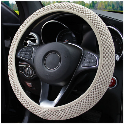 New Four seasons universal massage coarse mesh ice silk ring free elastic fashion steering wheel cover accessories - Hiccupzz
