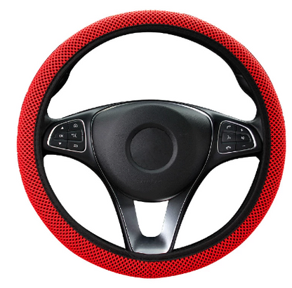 New Four seasons universal massage coarse mesh ice silk ring free elastic fashion steering wheel cover accessories - Hiccupzz