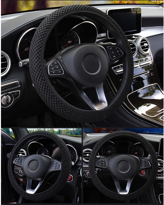 New Four seasons universal massage coarse mesh ice silk ring free elastic fashion steering wheel cover accessories