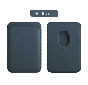 For Magsafe Magnetic Card Holder Case For iPhone 13 11 12 Pro MAX mini Leather Wallet Cover XR XS MAX Card phone Bag Adsorption - Hiccupzz