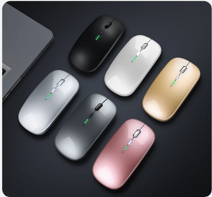 New Bluetooth Wireless Mouse with USB Rechargeable RGB Mouse for Computer Laptop PC Macbook Gaming Mouse Gamer 2.4GHz Portable M