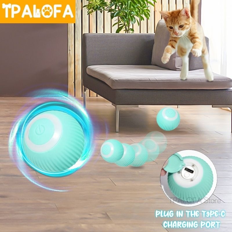 Smart Cat Toys Electric Cat Ball Automatic Rolling Ball Cat Interactive Toys