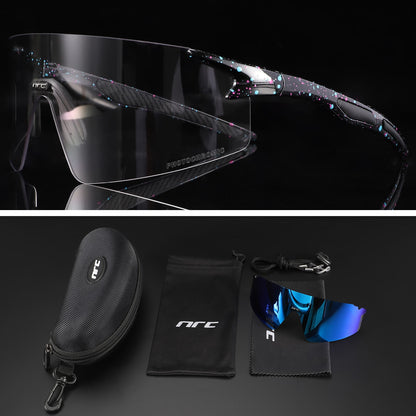 NRC 3 Lens UV400 Cycling Sunglasses TR90 Sports Bicycle Glasses MTB Mountain Bike Fishing Hiking Riding Eyewear for men women - Hiccupzz