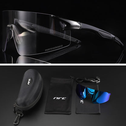 NRC 3 Lens UV400 Cycling Sunglasses TR90 Sports Bicycle Glasses MTB Mountain Bike Fishing Hiking Riding Eyewear for men women - Hiccupzz