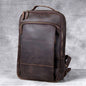Vintage Crazy Horse Genuine Leather Backpack for Men - Hiccupzz