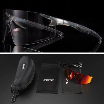 NRC 3 Lens UV400 Cycling Sunglasses TR90 Sports Bicycle Glasses MTB Mountain Bike Fishing Hiking Riding Eyewear for men women - Hiccupzz