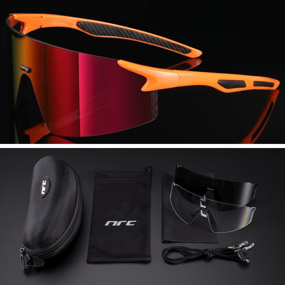 NRC 3 Lens UV400 Cycling Sunglasses TR90 Sports Bicycle Glasses MTB Mountain Bike Fishing Hiking Riding Eyewear for men women - Hiccupzz