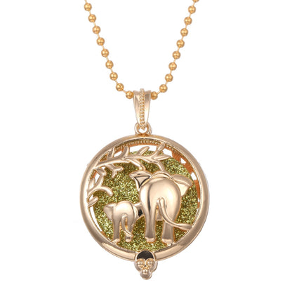 Aromatherapy Necklace Tree of Life Diffuser,Pendant Essential Oil Perfume Aroma Diffuser Necklace - Hiccupzz