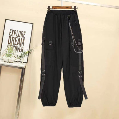 Two Piece Loose Design Patchwork Shirt Cargo Pants - Hiccupzz