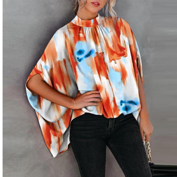 Women's Casual Loose Printed Top - Hiccupzz