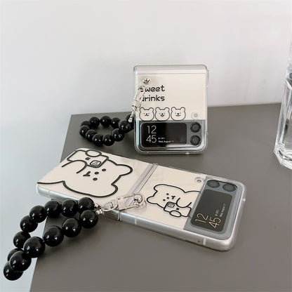 Hard Shell Personality Cartoon Line Bear - Hiccupzz