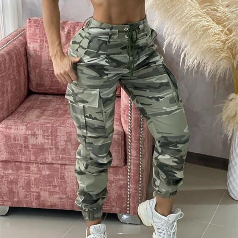 Women's Clothing Camouflage Casual Trousers - Hiccupzz