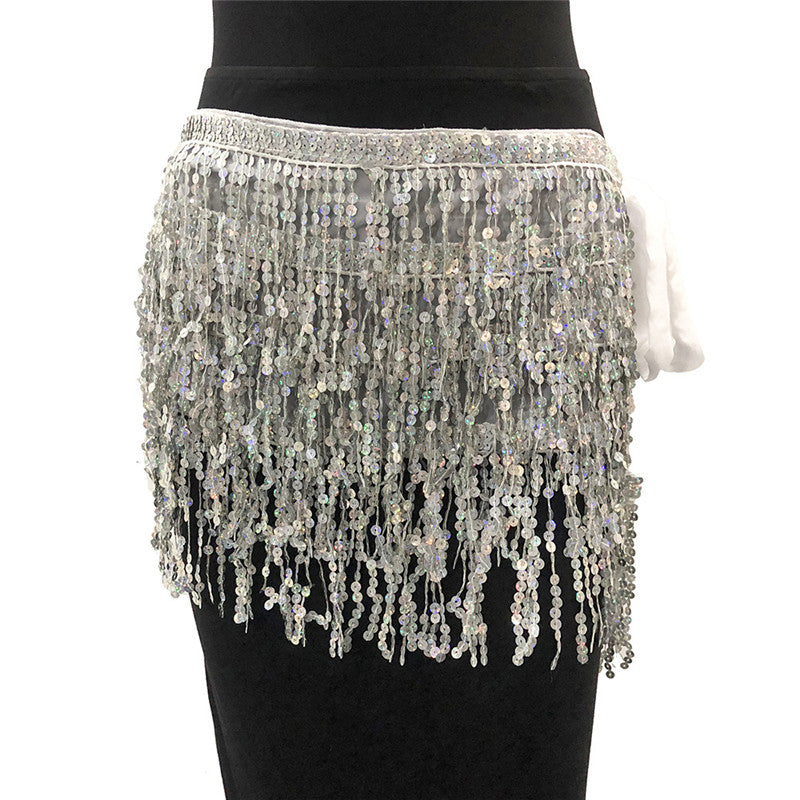 Halloween Costume Sequin Skirt Belly Dance Suit - Hiccupzz