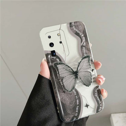 With Bracket Ten Net Red Personality Creative Anti-fall Transparent Silicone Soft Shell - Hiccupzz