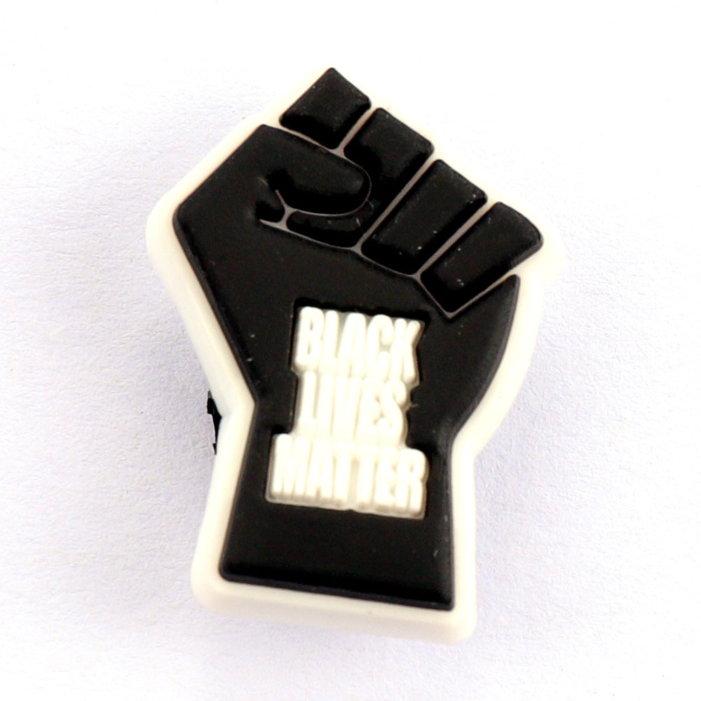 Charms Accessories Black Lives Matter BGM BLM Dollar Shoe Decoration