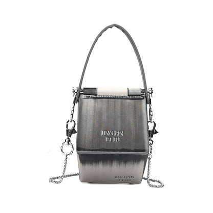 Trend Laser Box Bag Chain Shoulder Slung - Hiccupzz