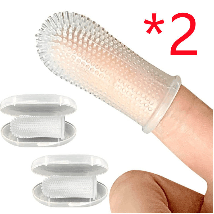 Pet Fingertip Cleaning Silicone Toothbrush - Hiccupzz