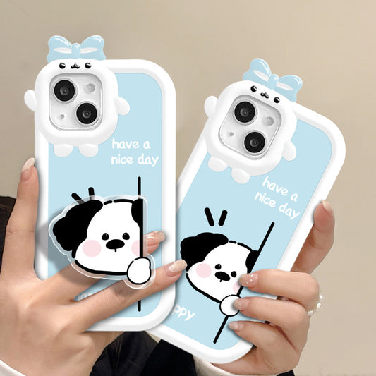 Cartoon Cute Bracket Dummy Dog Mobile Case