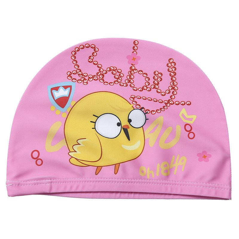 Children's Swimming Hat Printed Cartoon Comfortable Swimming Cloth Hat