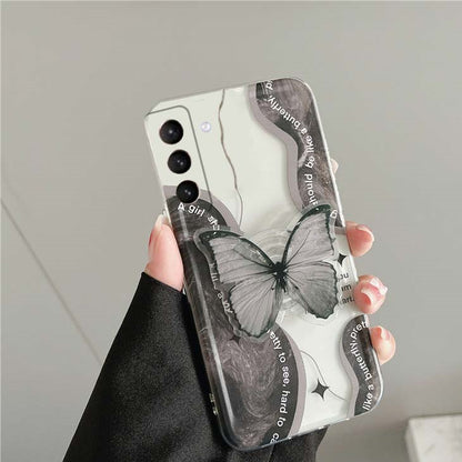 With Bracket Ten Net Red Personality Creative Anti-fall Transparent Silicone Soft Shell - Hiccupzz