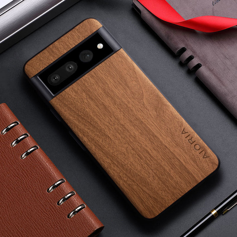 Vintage Staggered Wood Grain Mobile Phone Protective Case