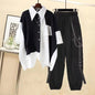 Two Piece Loose Design Patchwork Shirt Cargo Pants - Hiccupzz