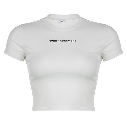 Printed Short-sleeved T-shirt Simple And Slim - Hiccupzz