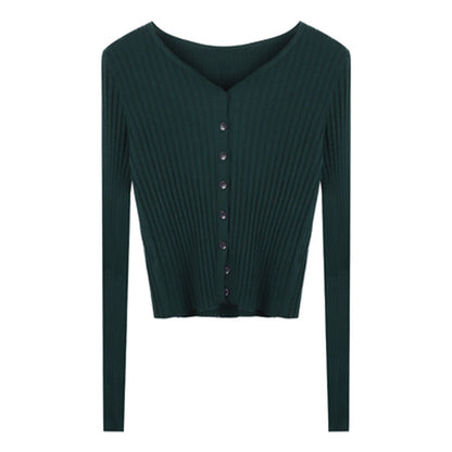 Slim Thin Sweater Cardigan Coat Woman - Hiccupzz