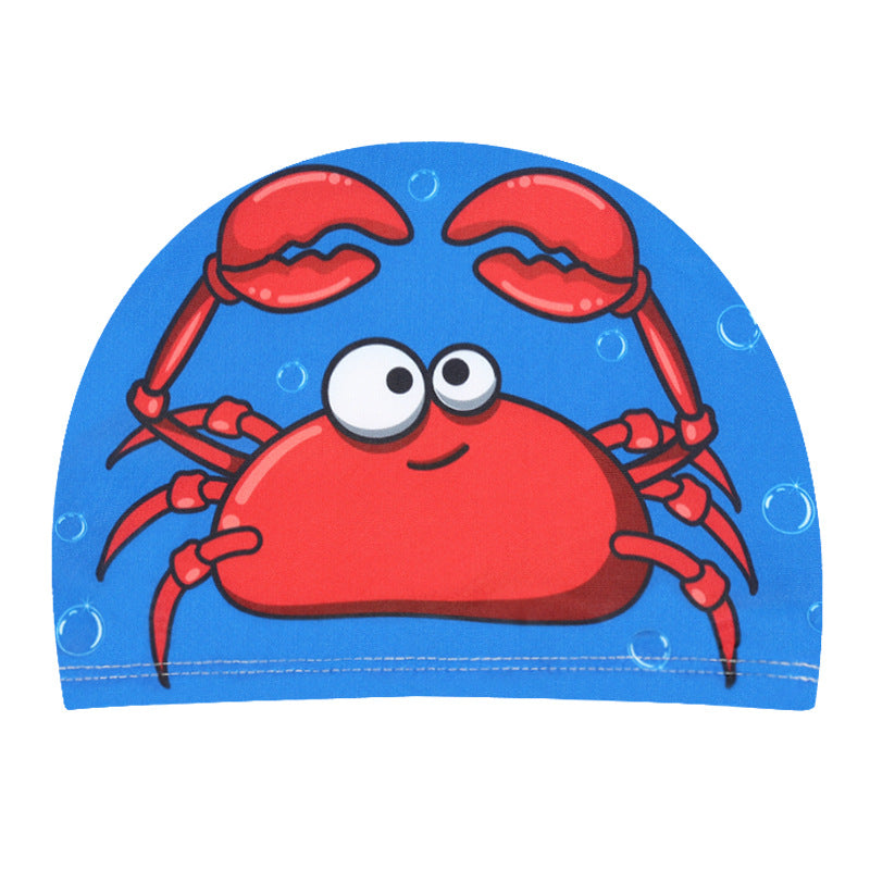 Children's Swimming Hat Printed Cartoon Comfortable Swimming Cloth Hat