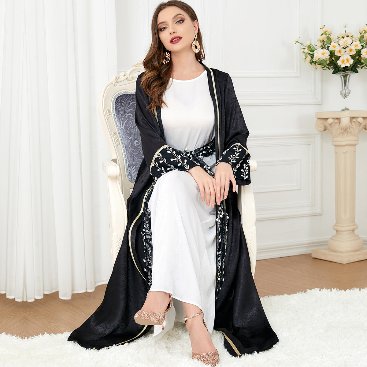 Women's Suit Two-piece Middle Eastern Long-sleeved Dress For Women - Hiccupzz