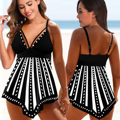 Women's Fashion Casual Print Swimsuit Dress - Hiccupzz