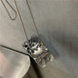 Ins Silver Plated Heart Cross Body Chain Mobile Phone Case - Hiccupzz