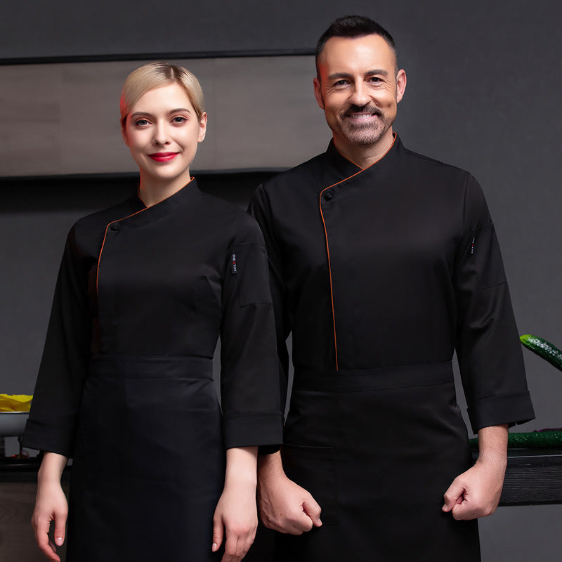 Long Sleeve Chef's Elastic Working Clothes