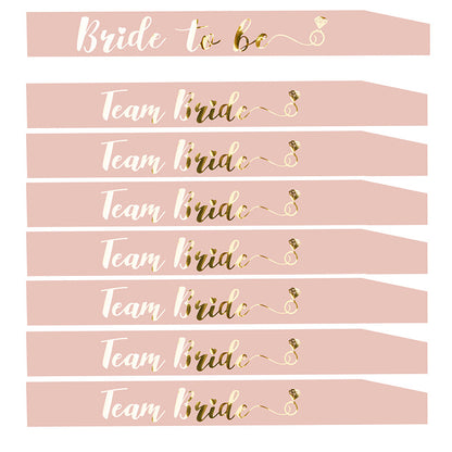 Single Party Bride To Be Rose Gold Shoulder Strap - Hiccupzz
