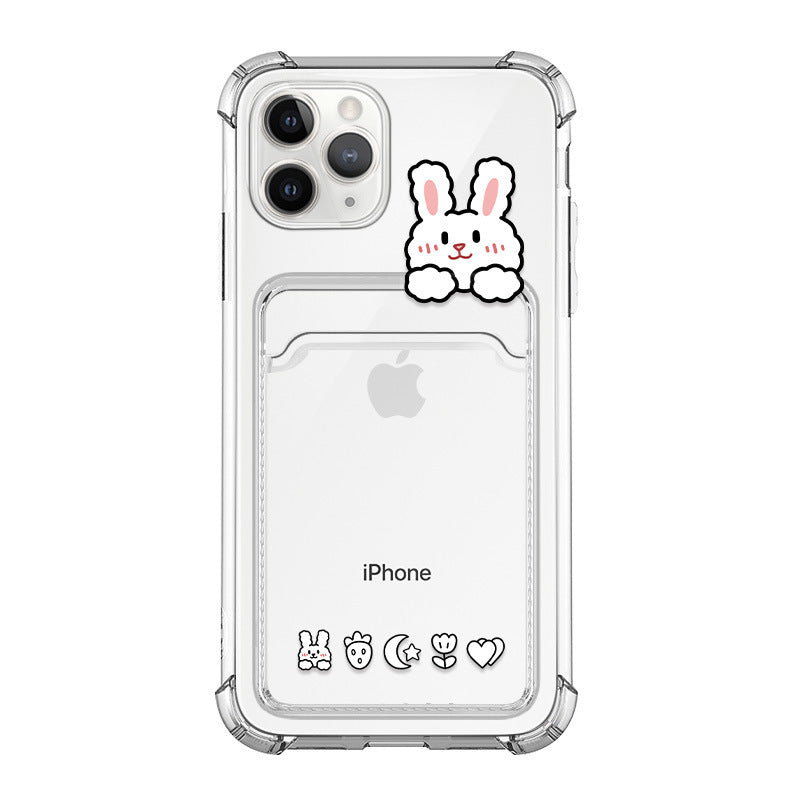 Bear Transparent Shell Mobile Phone Case