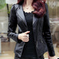Motorcycle Leather Jacket Large Coat Woman - Hiccupzz