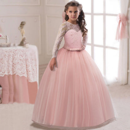 Kids Long Flower Girl Dress Dress - Hiccupzz