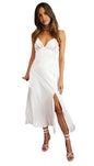 Women's Solid Color Suspender Skirt Temperament Banquet Holiday Dress - Hiccupzz