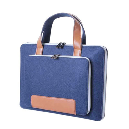 Fashion Felt Laptop Bag Multicolor Handheld - Hiccupzz
